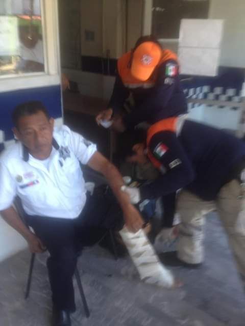 Motociclista atropella a agente de tránsito en Tierra Blanca Veracruz