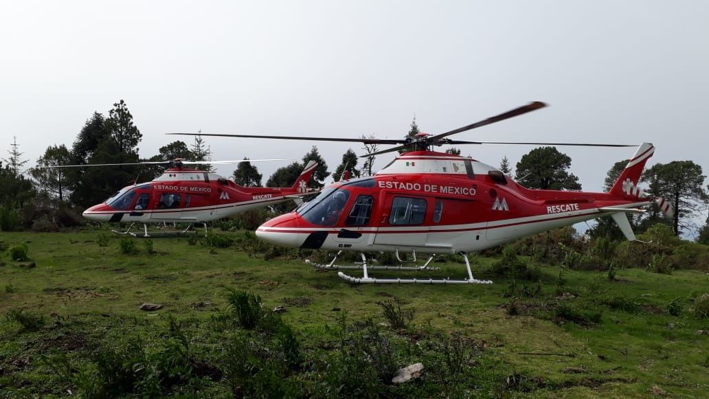 
Helicópteros ’Relámpago’ rescatan a 19 ciclistas en el Nevado de Toluca