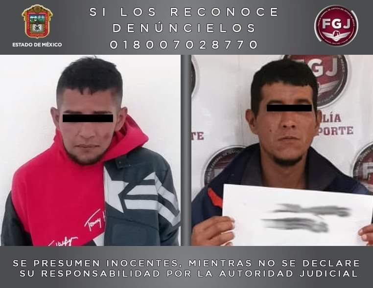 Procesan a dos por robo a transporte público en Texcoco y Neza