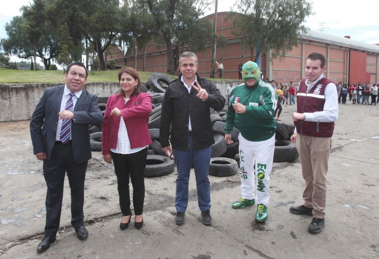 Inician campaña ecológica para recolectar llantas en Ecatepec; cada día se desechan 4 mil neumáticos en el municipio