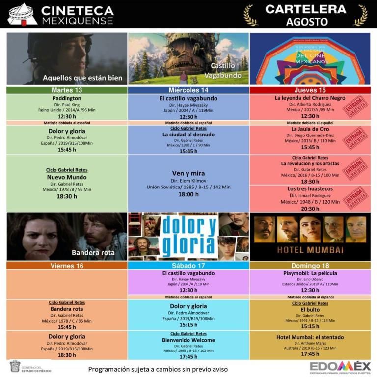 Día Nacional en la cineteca mexiquense