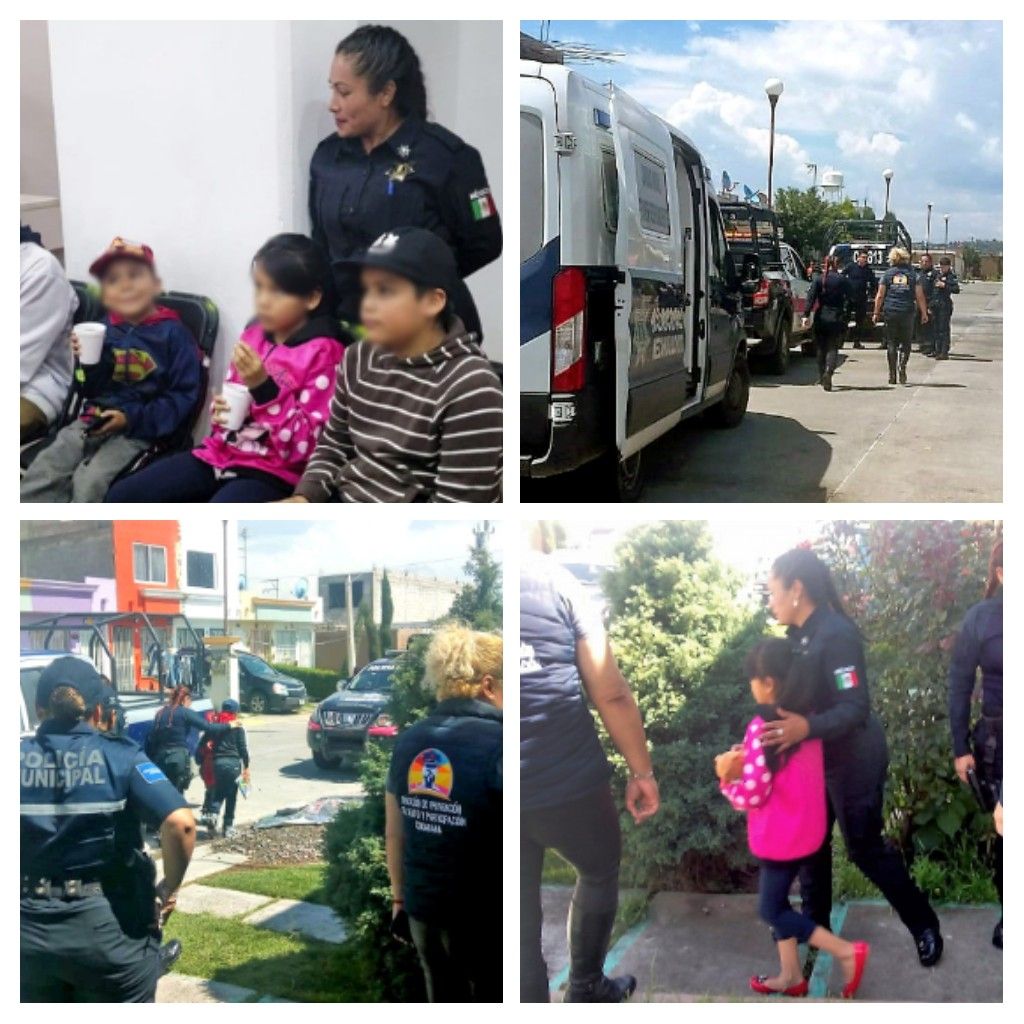 Policía municipal de Nezahualcóyotl rescata a cuatro menores maltratados 