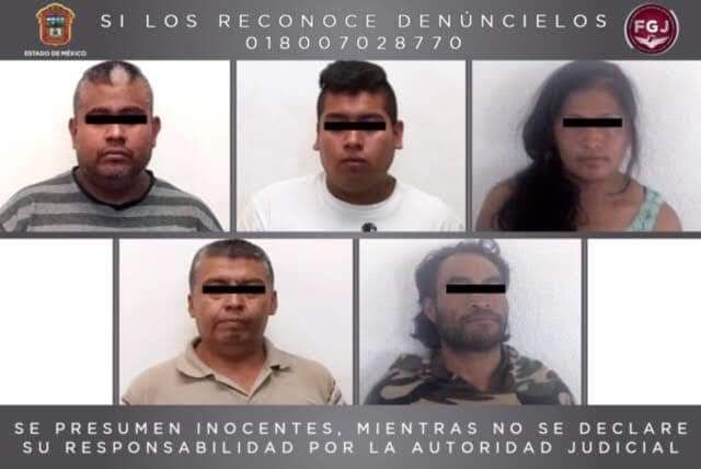 Fiscalía Regional de Tecámac cumplimentaron órdenes de aprehensión en contra de cinco personas