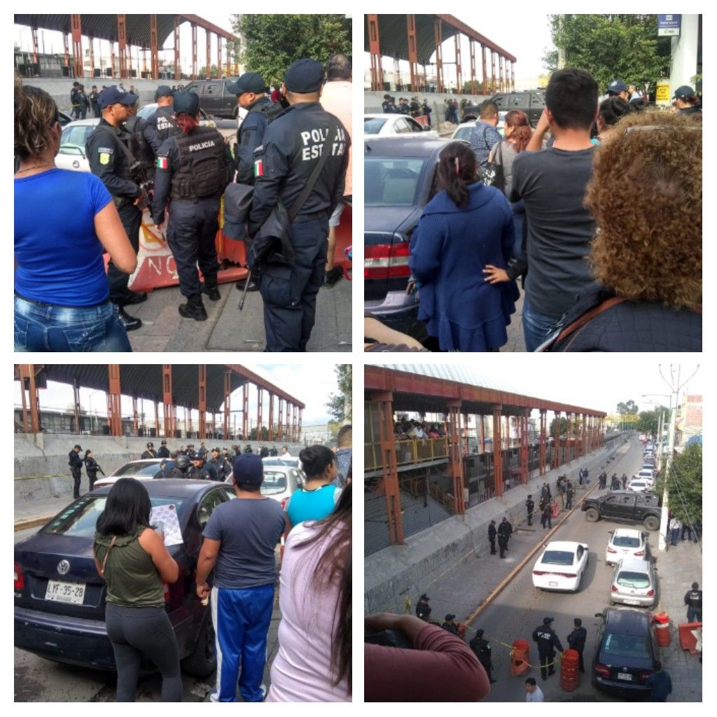 Ministeriales y Guardia Nacional sitian el palacio municipal de La Paz Edomex