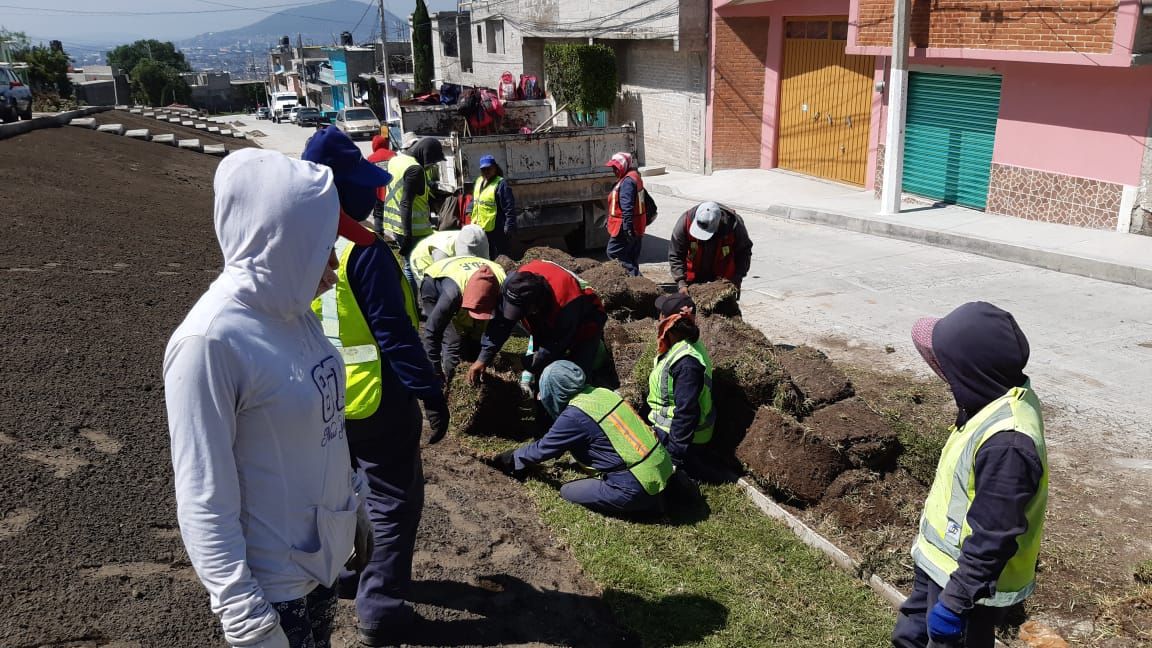Mejoran imagen urbana en Chimalhuacán con faenas 