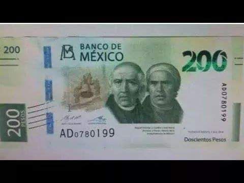 Nuevo billete de 200 pesos entra en circulación la próxima semana