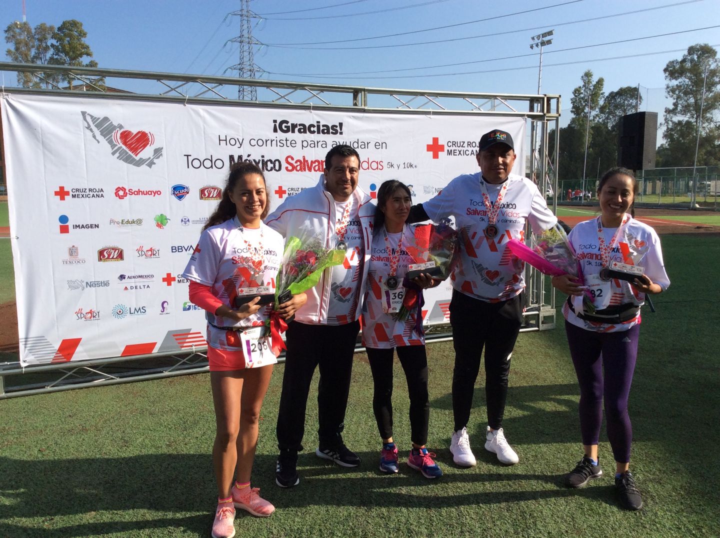 Todo un éxito resultó la carrera con causa en beneficio de la Cruz Roja delegación Texcoco