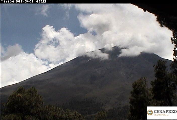 Pese a la actividad volcánica el Popocatépetl continúa en semáforo amarillo fase 2