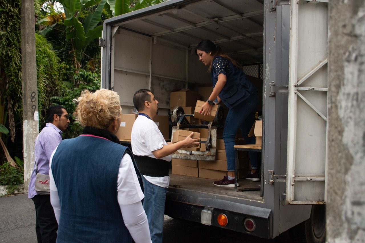 Inicia DIF Fortín entrega de paquetes alimentarios en escuelas del municipio.