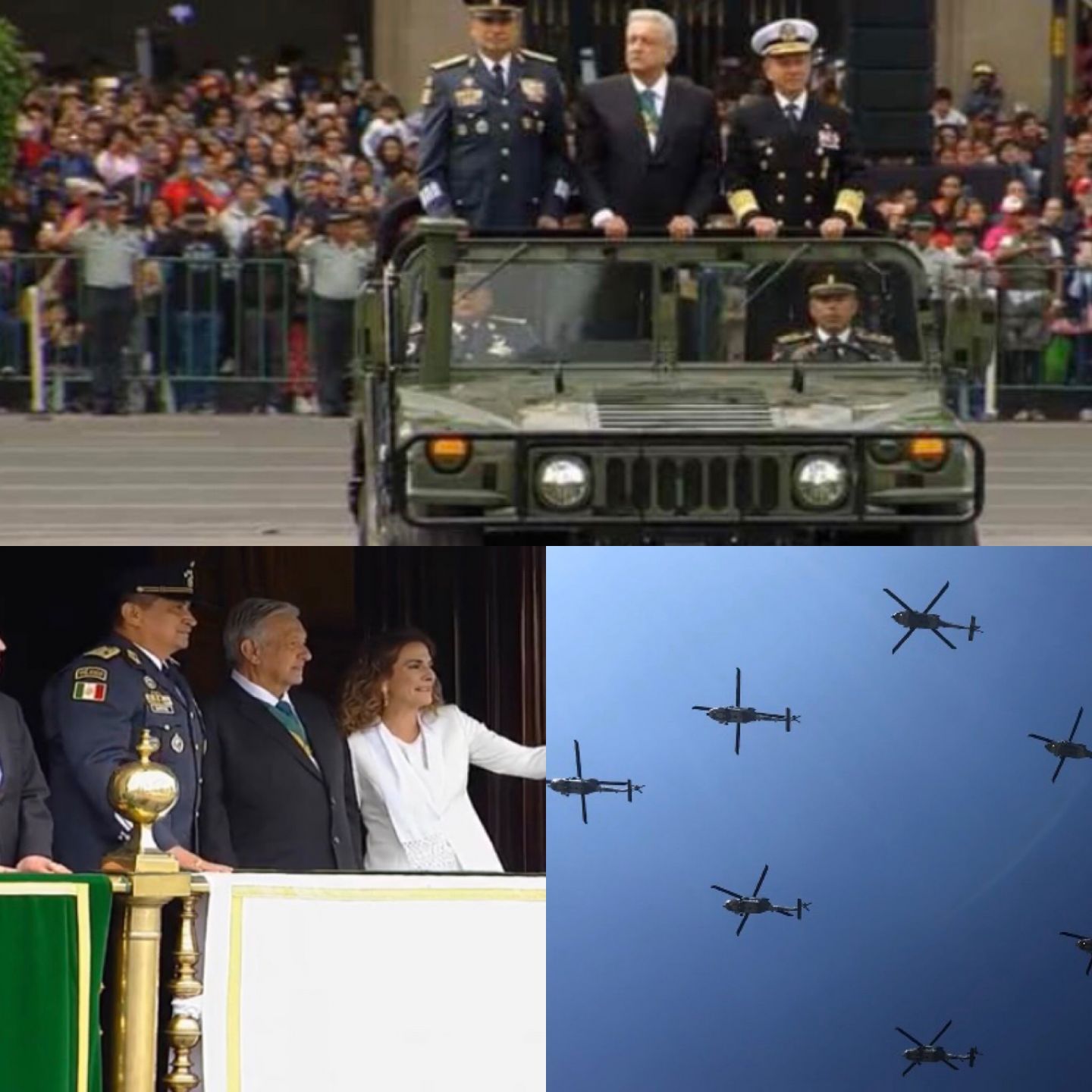 AMLO encabeza su primer Desfile Militar 