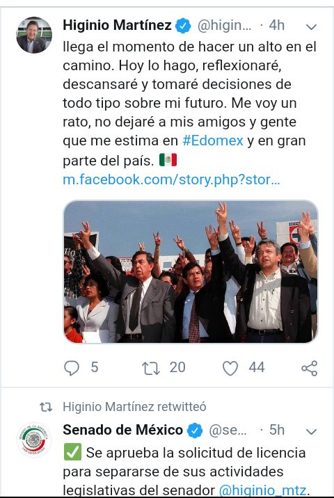 Buscará Higinio Martínez la gubernatura del Edomex?