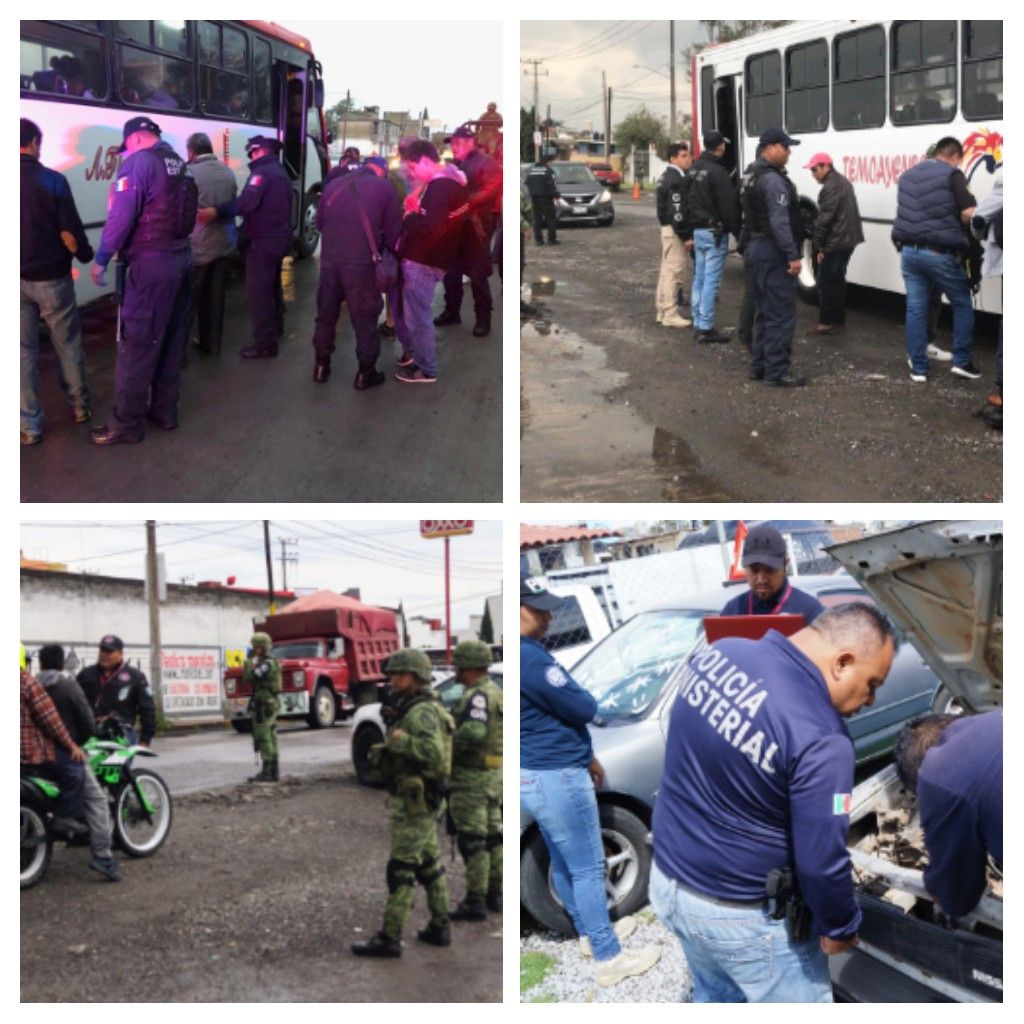 42 detenidos en operativo simultáneo en Valle deToluca