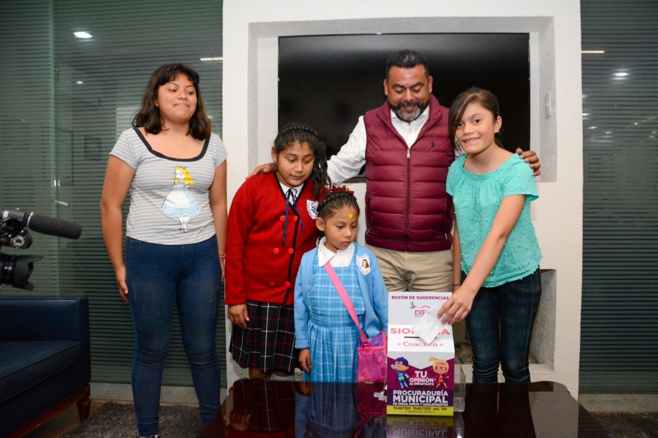 En Coacalco instalan buzón para la niñez SIOPINNA