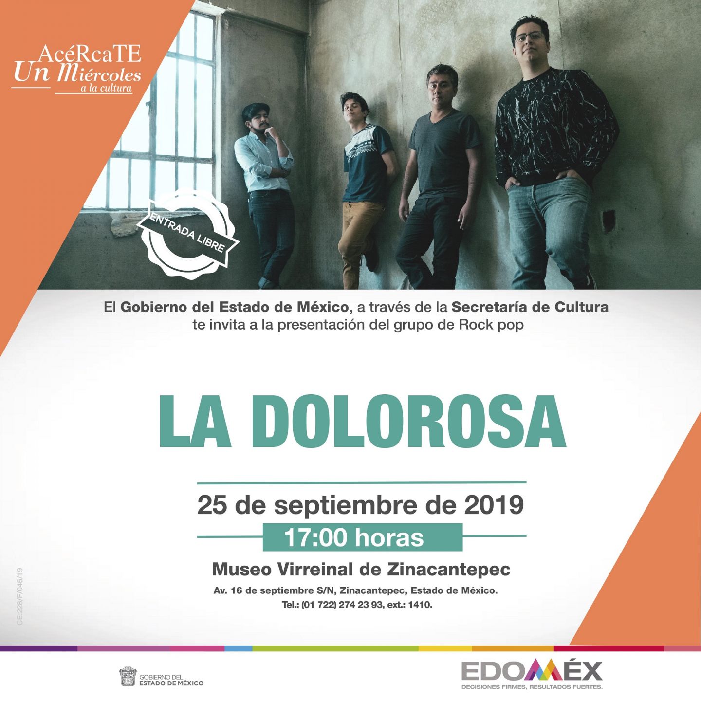 Ofrece " la dolorosa" concierto en museo virreinal de Zinacantepec 
 