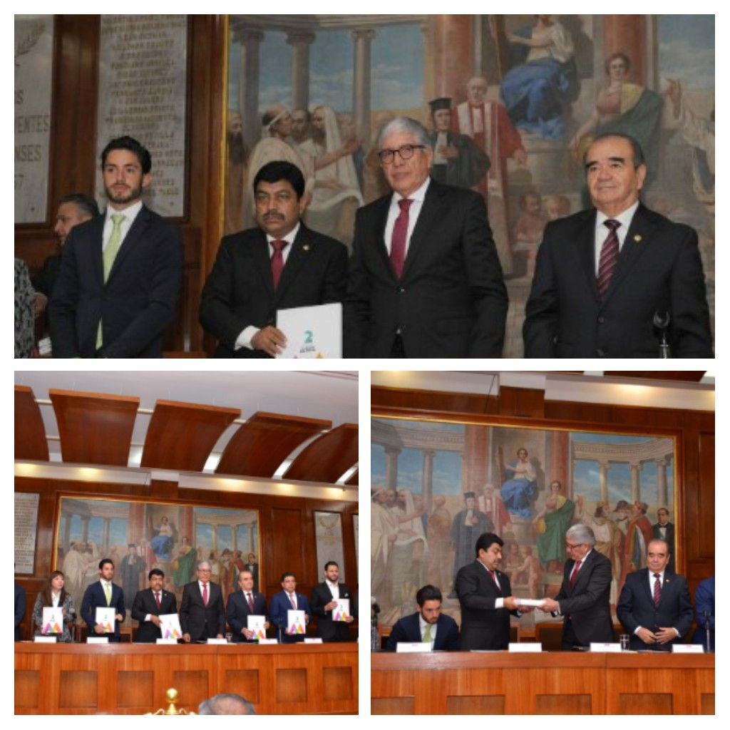 Secretario de Gobierno entrega 2° Informe de Gobierno de Alfredo Del Mazo a la LX Legislatura