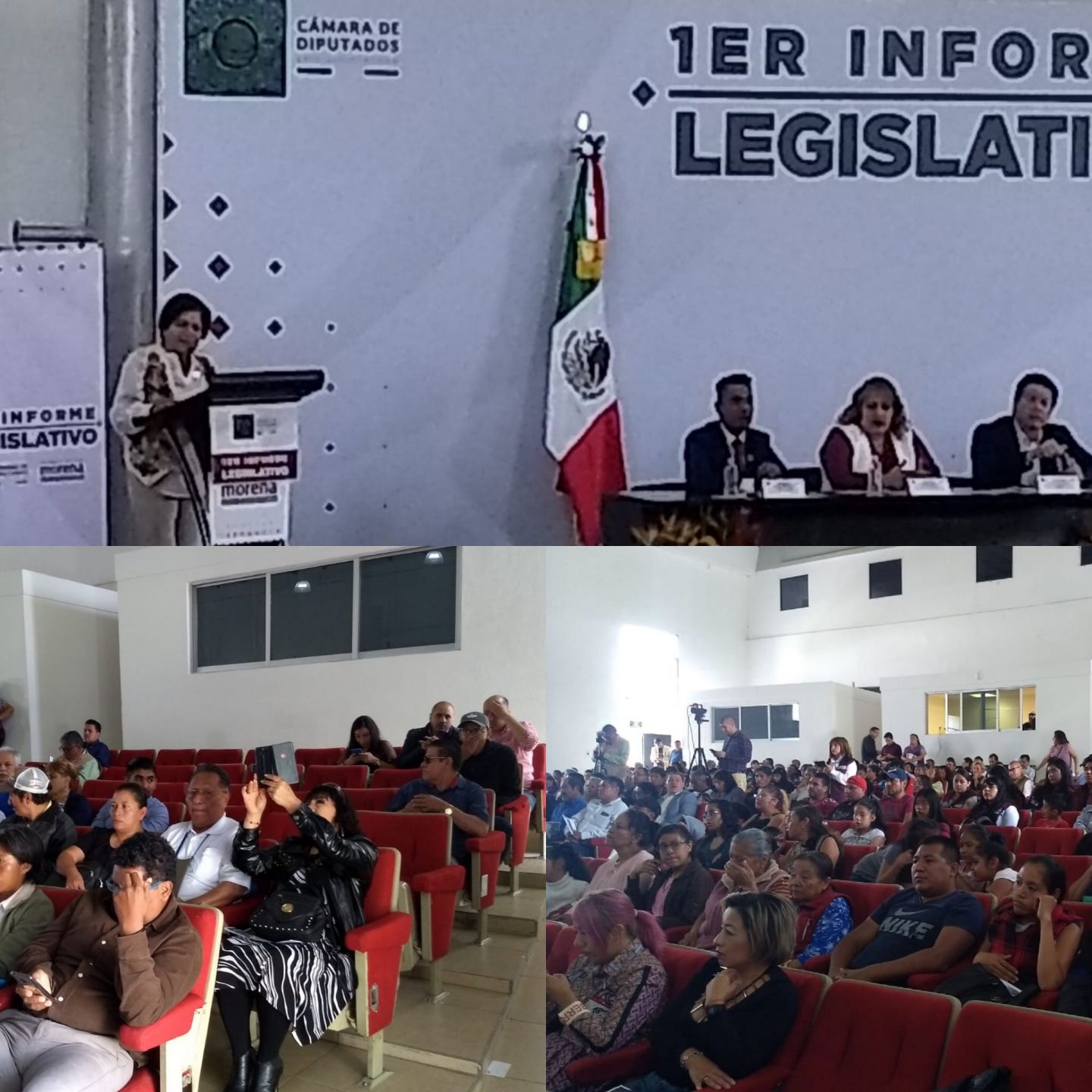 Diputados federales hacen el ridículo al rendir primer informe de labores en Ecatepec 