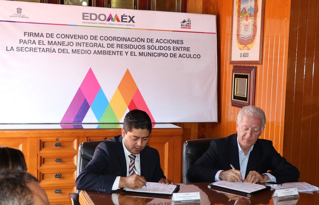 El GEM firma convenio de  coordinación para el manejo de residuos sólidos