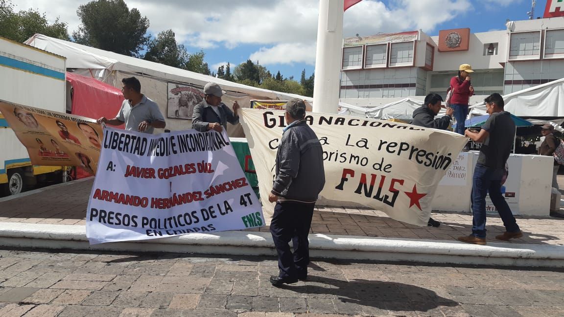 En Hidalgo FSLN denuncia existencia de presos políticos en Chiapas de la 4T