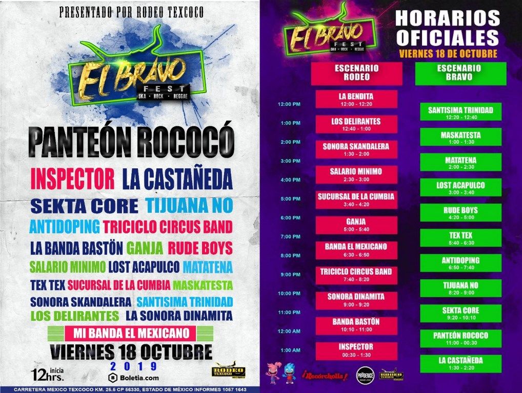 Bravo Fest 2019 en Rodeo Texcoco