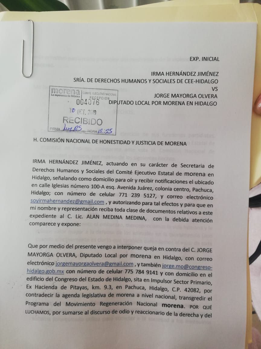 Tras calificarla de ’infame’, rechazan ’disculpa’ de Jorge Mayorga por comparar tauromaquia con aborto; formalizan solicitud de expulsión de Morena