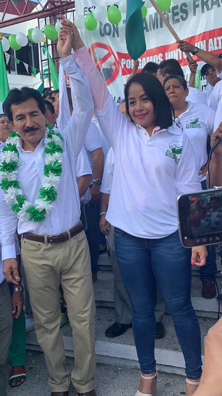 Con Ola Rosa inicia campaña José Cruz Sánchez