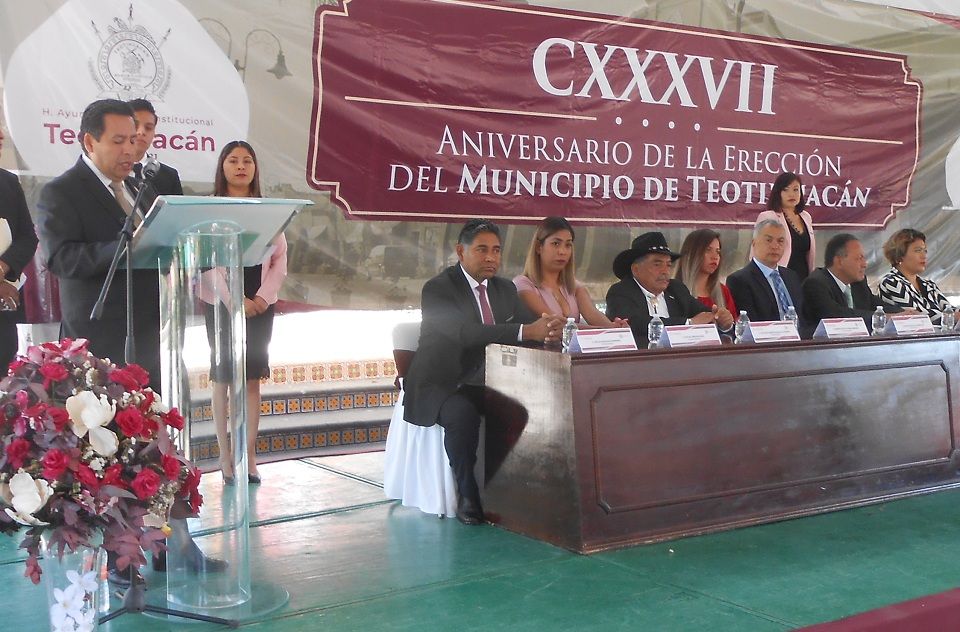 Conmemoran el CXXXVII aniversario de Teotihuacán