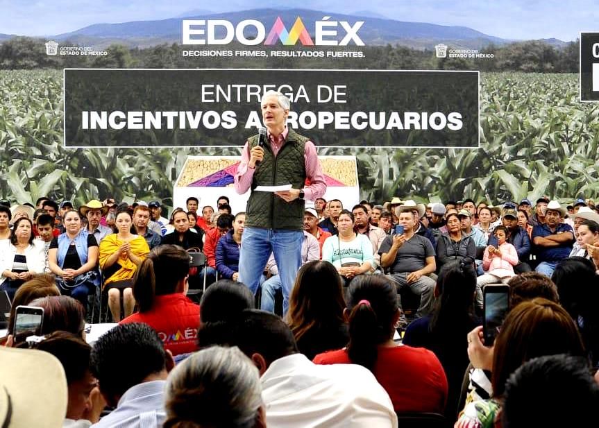 Alfredo del Mazo refrenda compromiso de su administración para continuar fortaleciendo el campo mexiquense