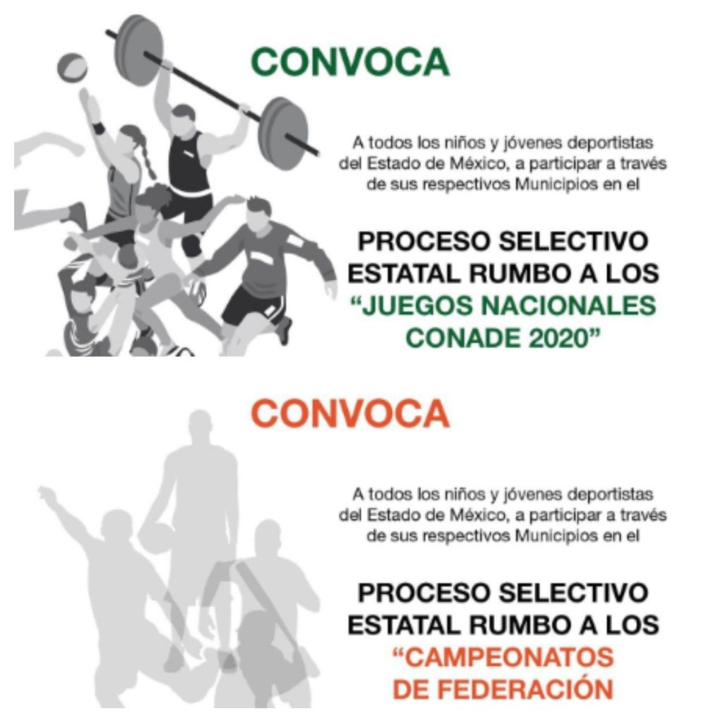 Inicia proceso selectivo estatal a los juegos nacionales y campeonatos de federación CONADE 2020