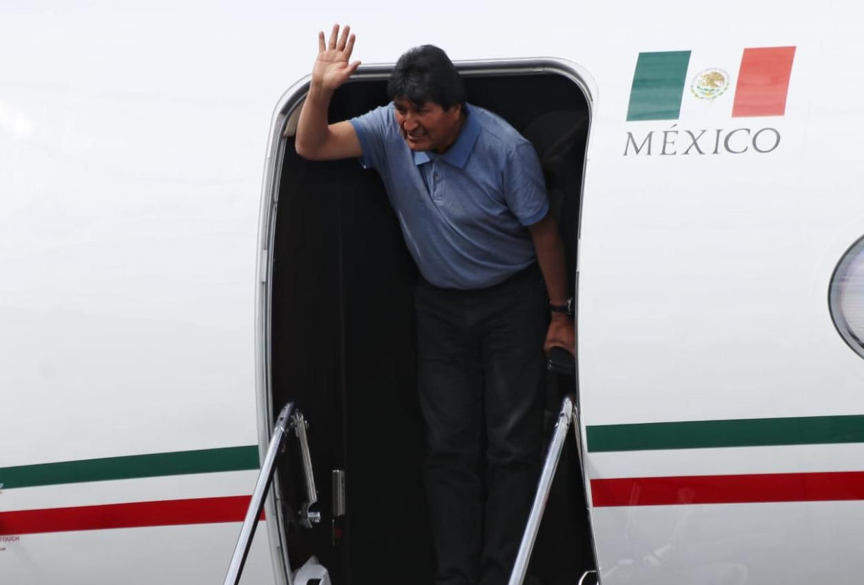 Por fin llega a México el presidente legítimo de Bolivia