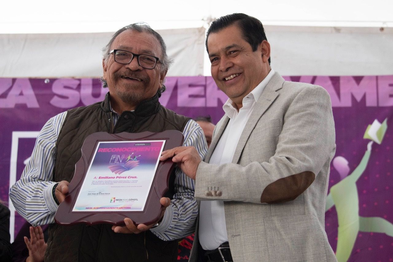 Arranca Feria del Libro Neza 2019 con reconocimiento al escritor Emiliano Pérez Cruz