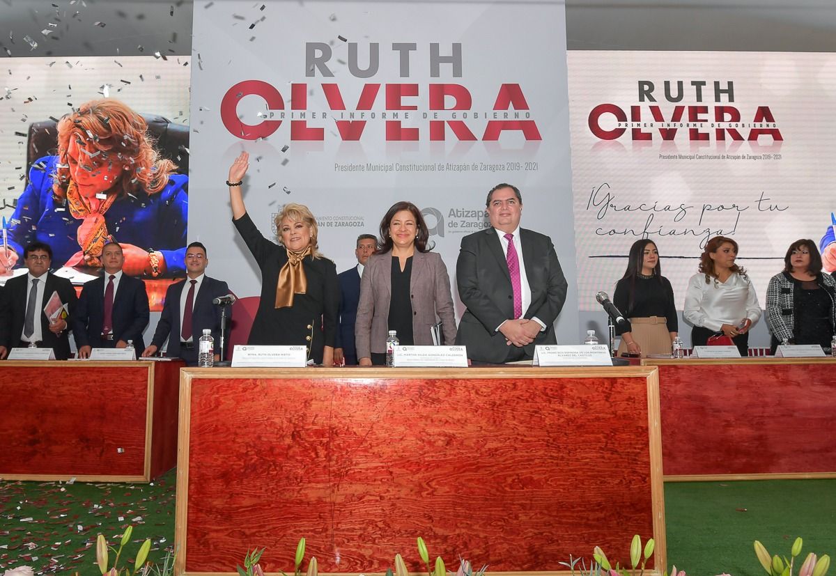 Atizapán de Zaragoza está dedicado a dar resultados Subrayó alcaldesa Ruth Olvera en su 1º.Informe