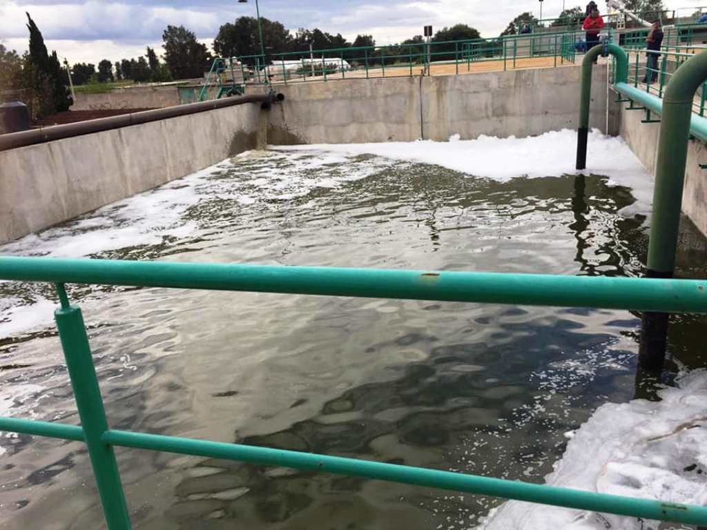 ODAPAS Chimalhuacán realiza pruebas en la planta tratadora de aguas residuales del Ejido Santa María