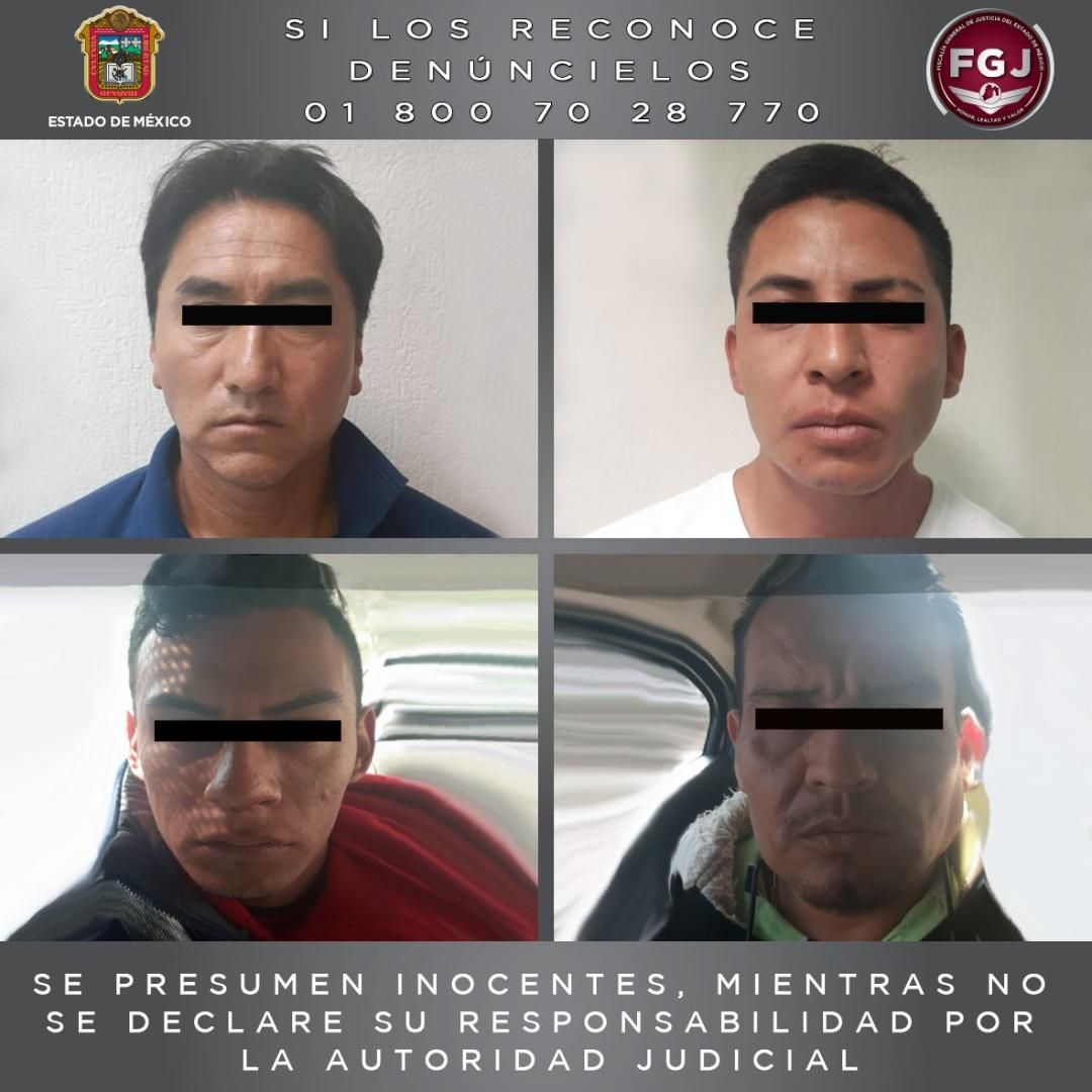 Caen cuatro presuntos asaltantes en Naucalpan