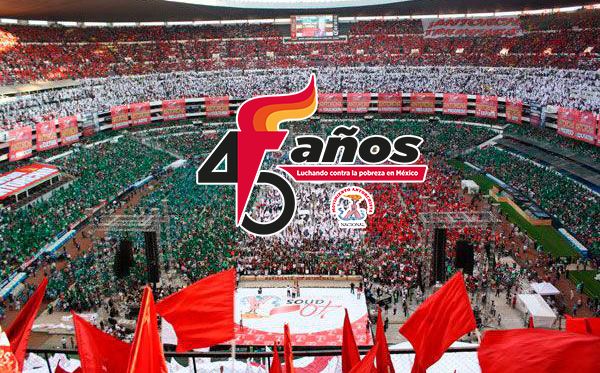 Cerrará antorcha festejos de 45 Aniversario en el Estadio Azteca
