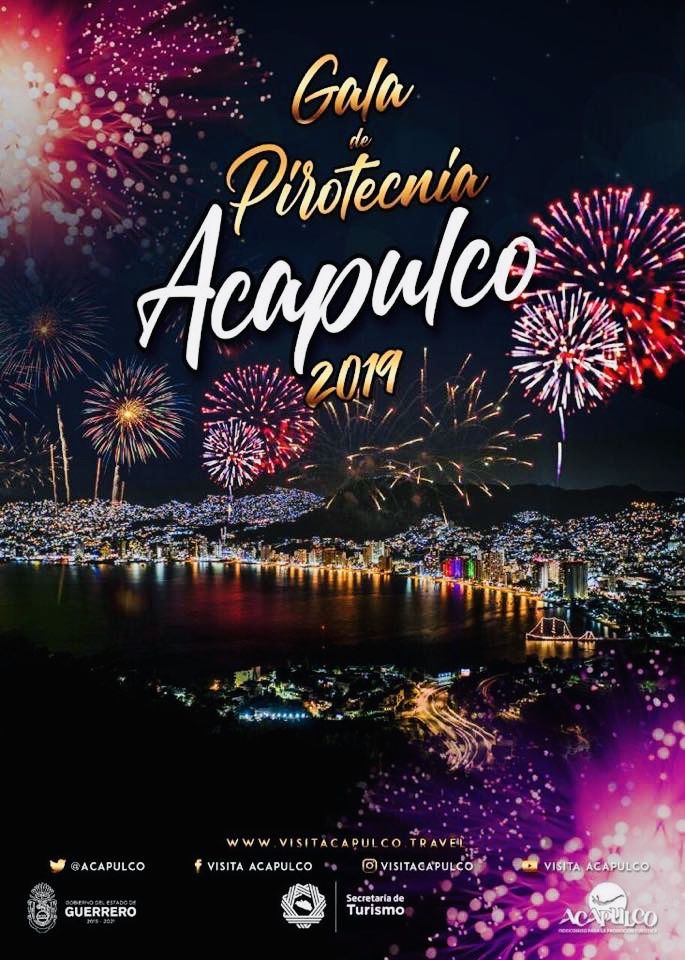Espectacular gala de pirotecnia en Acapulco; será el 31 de diciembre 