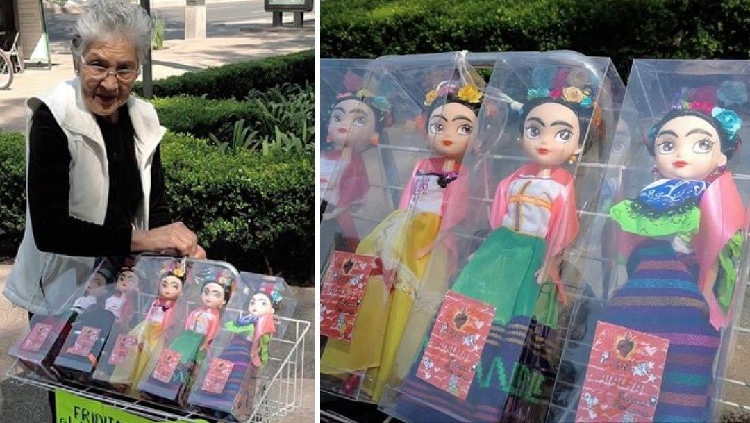‘Friditas’: las muñecas artesanales de Frida Kahlo que vende una abuelita en CDMX