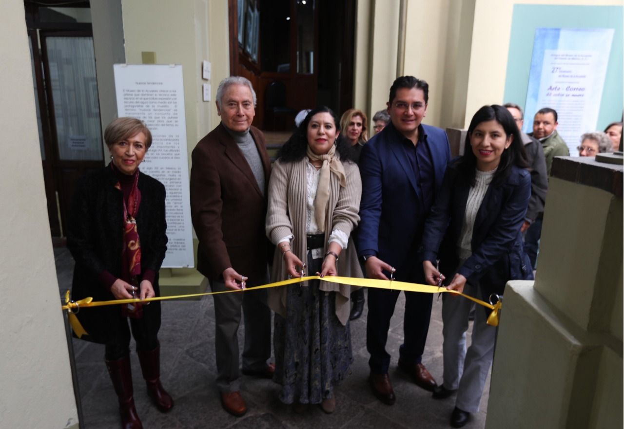Inauguran exposición ’Arte-Correó’ el color se mueve en el museo de la acuarela 