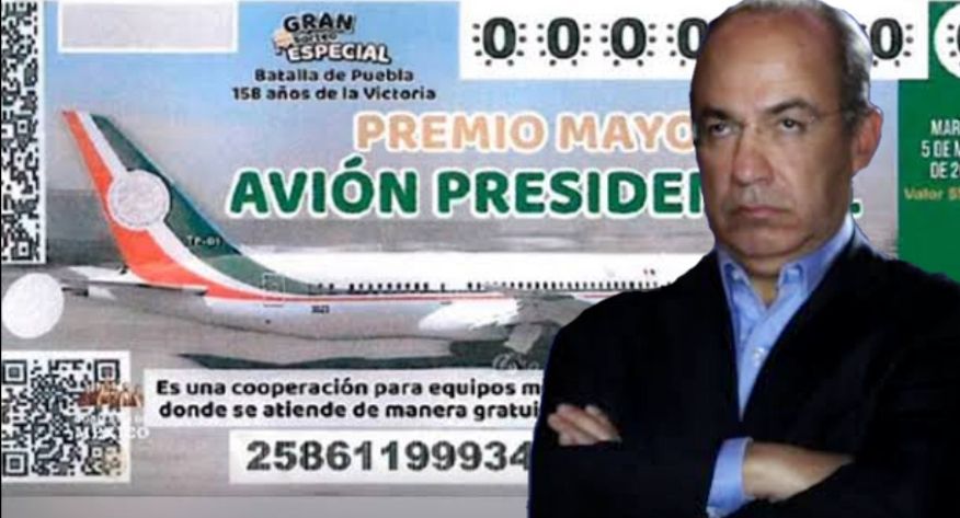 Calderón se indigna por rifa y entre él y Peña gastaron 100 mil millones en aeronaves 