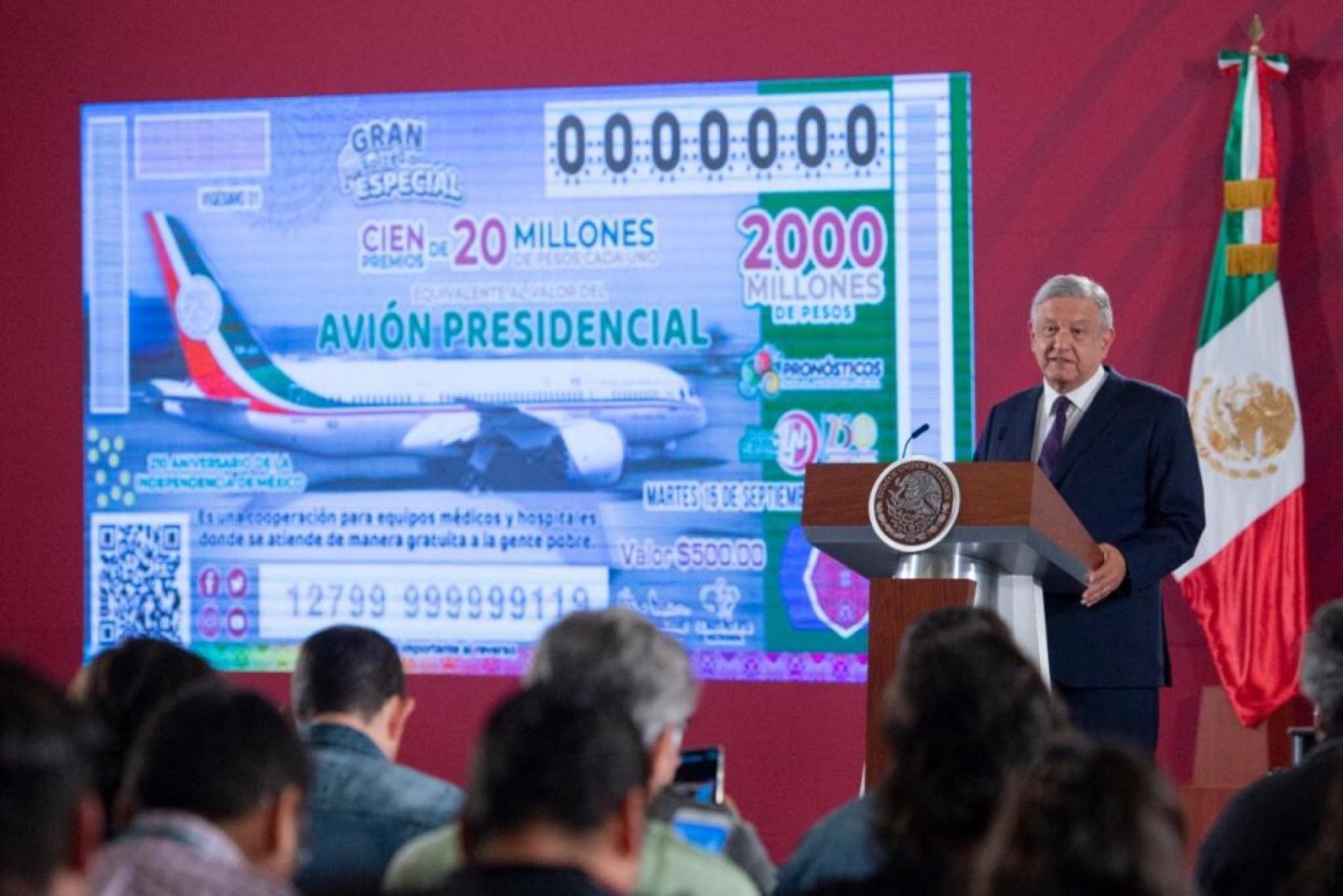 Avión presidencial sí se rifará: AMLO