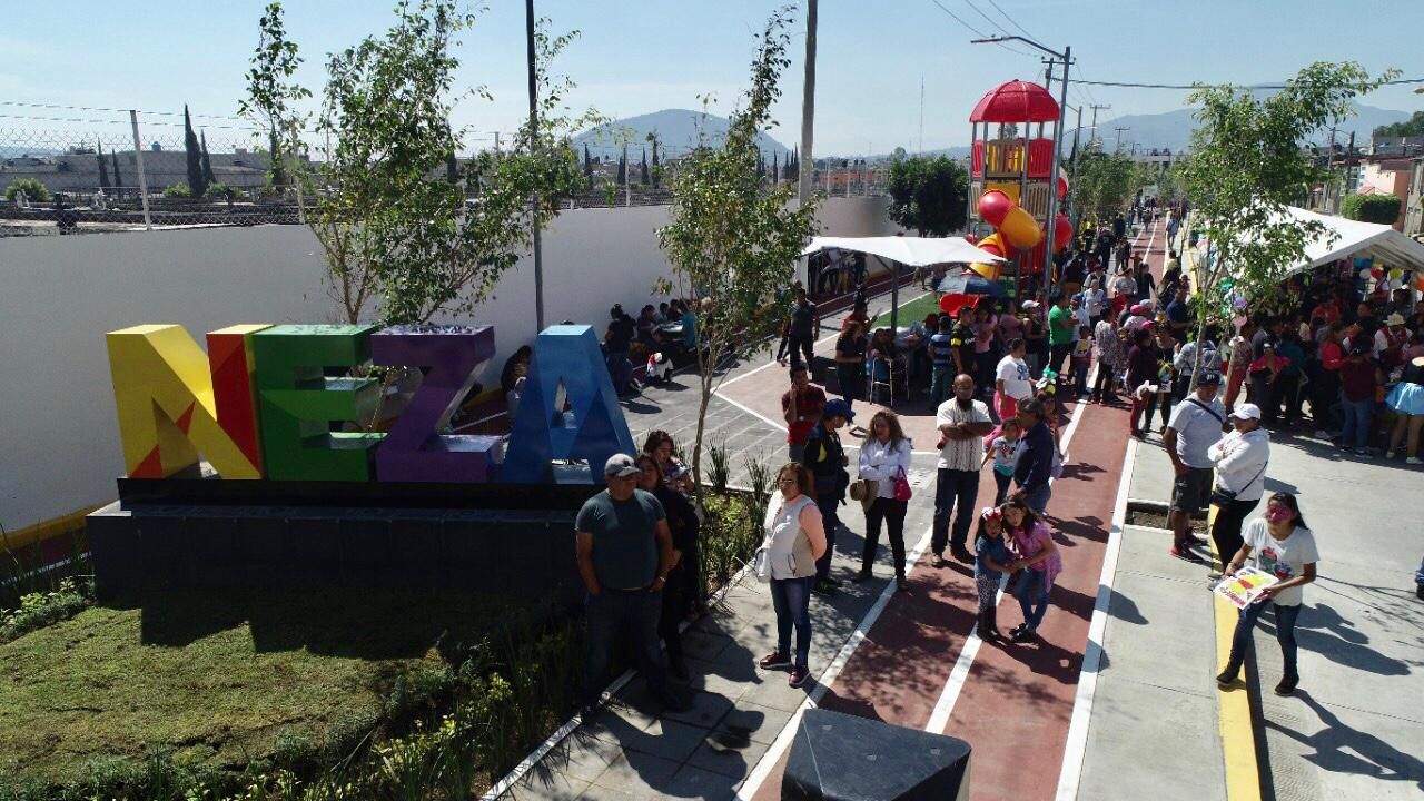 Inaugura alcalde Juan Hugo de la Rosa parque recreativo de más de 4 mil metros cuadrados
