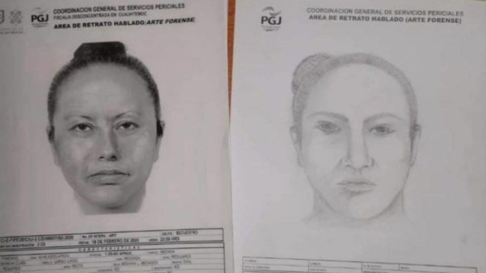 Difunde Fiscalía capitalina retrato hablado de la mujer que presuntamente se llevó a Fátima.