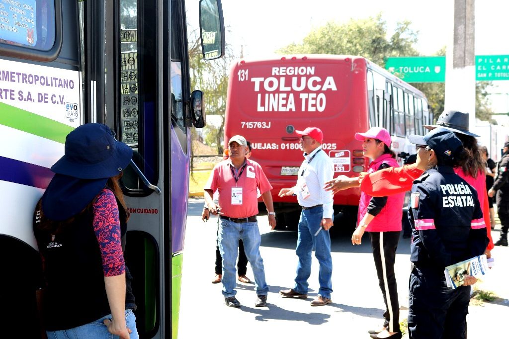 El INVEAMEX coordina operativos con perspectiva de género para garantizar la seguridad de las mexiquenses en el transporte público