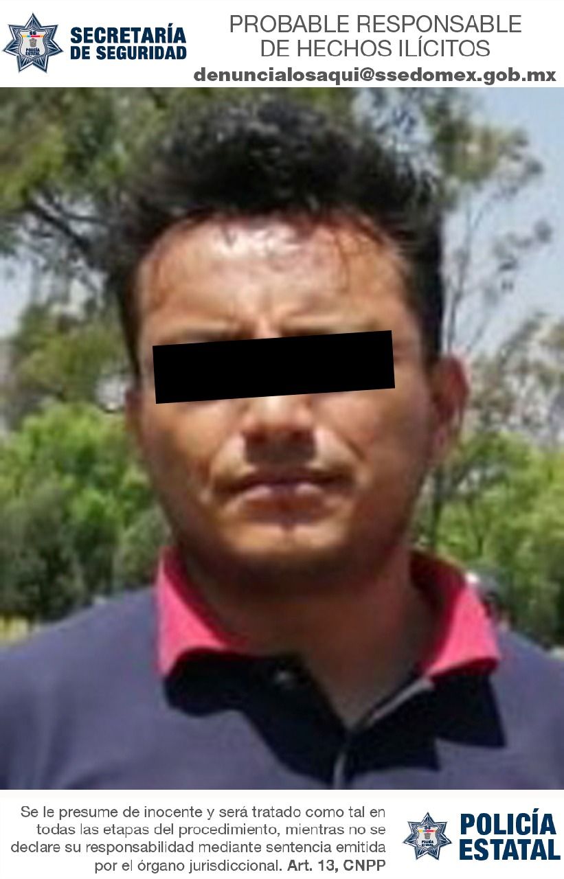 Elementos de la policía detienen a Toluca a un prsunto delincuente