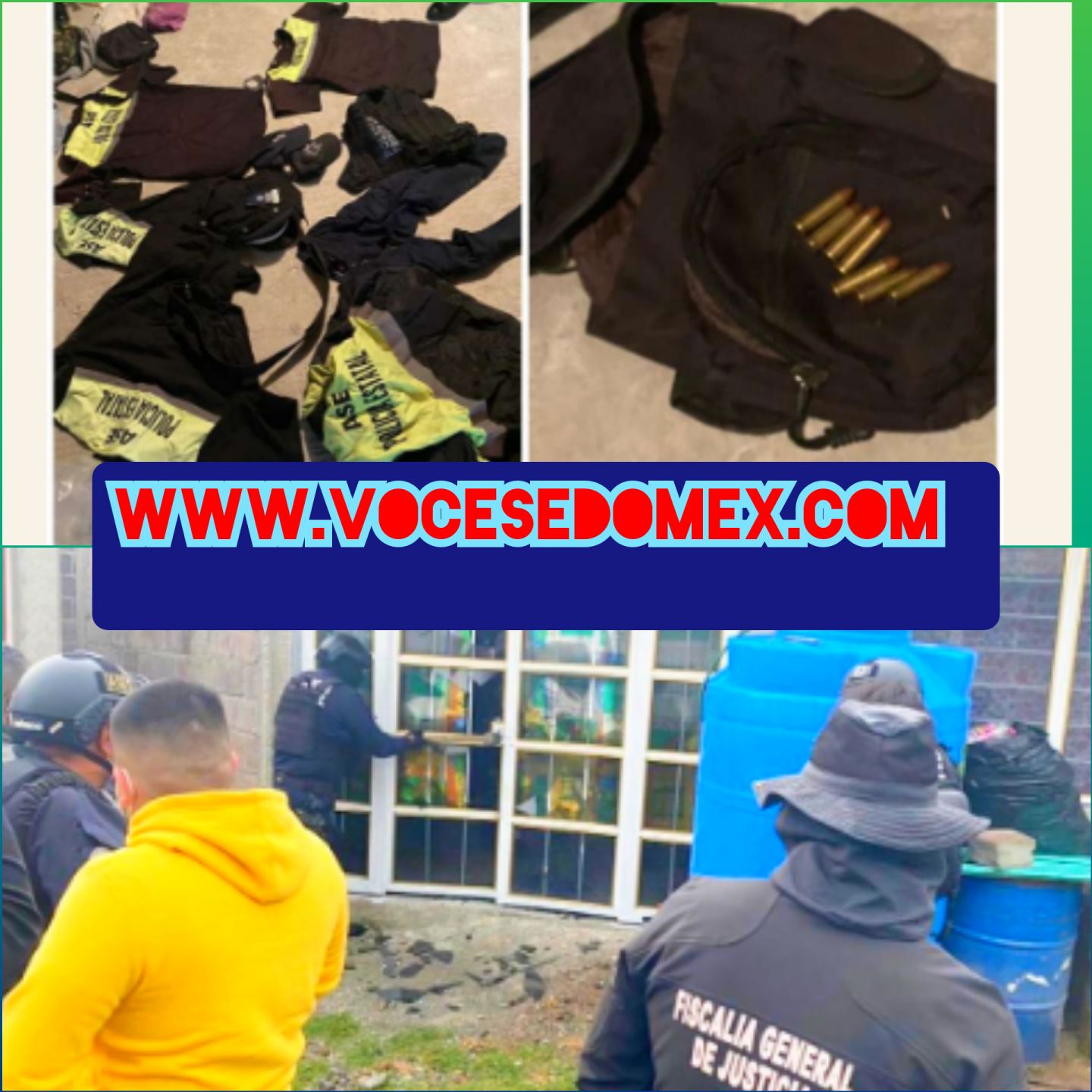 Catean inmbueble en Chiconcuac y encuentran drogas con vestimentas de policiacas
