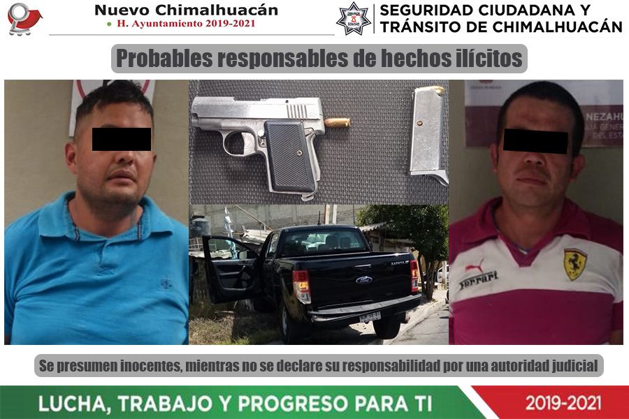Policías de Chimalhuacán frustran robo de camioneta