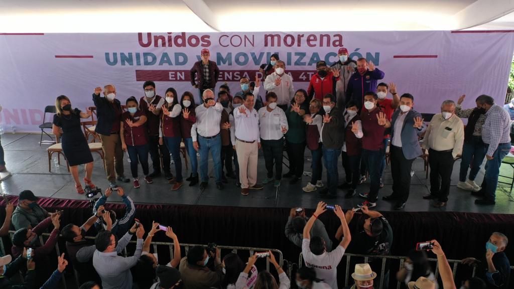 #En Neza rindieron protesta mil 600 comités promotores del referéndum a favor de AMLO