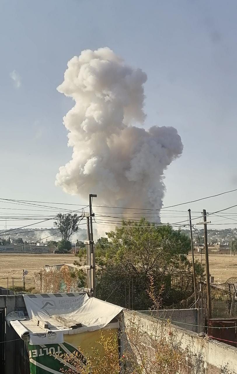 De nuevo se registra explosión de polvorín en Tultepec