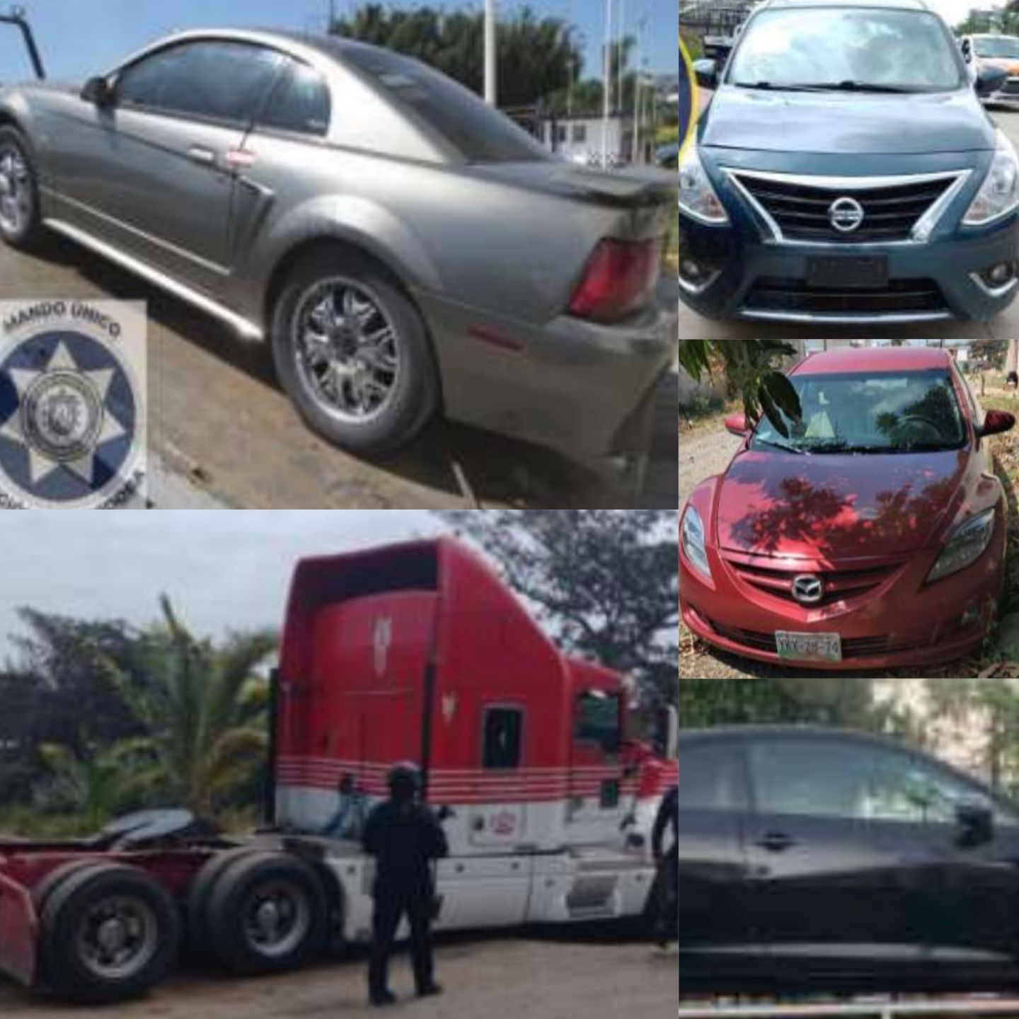 Recupera SSP nueve vehículos en ocho municipios
