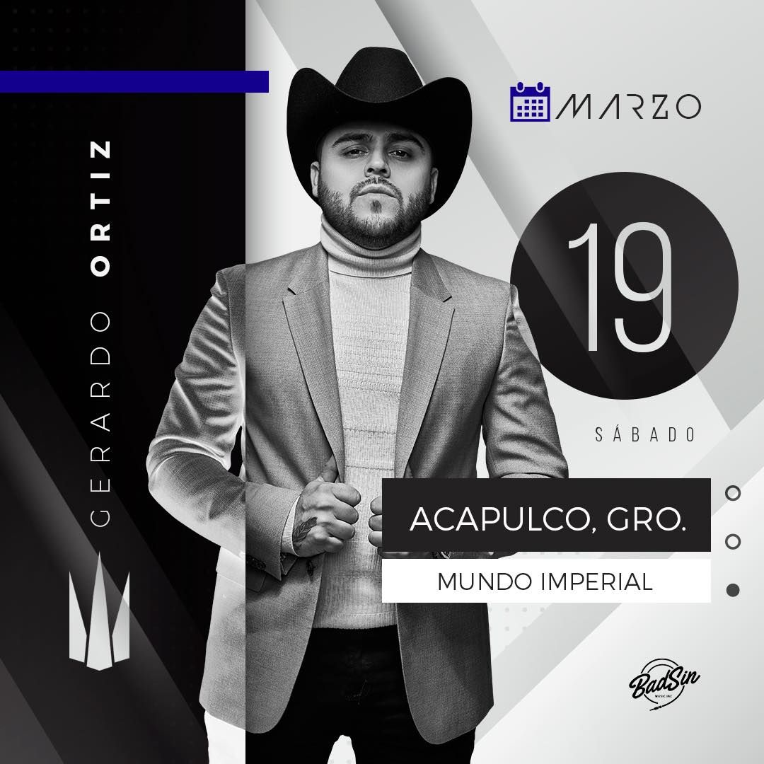 Baja afluencia en el concierto de Gerardo Ortiz en Acapulco