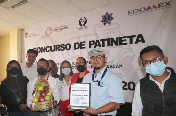 Jóvenes Chimalhuacanos ganan concurso Estatal de Patineta.